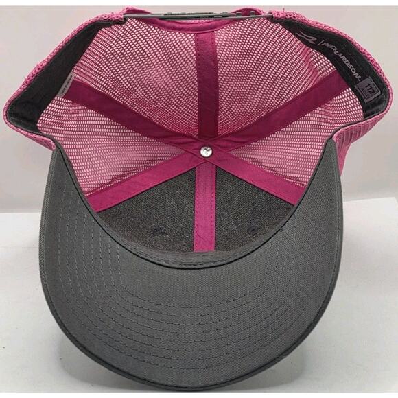 Iowa Running Company Richardson 112 Pink Mesh SnapBack Trucker Hat Cap Fitness - Picture 7 of 9